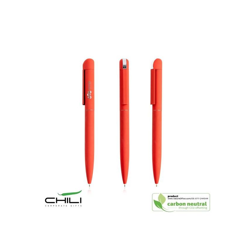 Folk Twist Ballpoint Pen in Recycled Stainless Steel