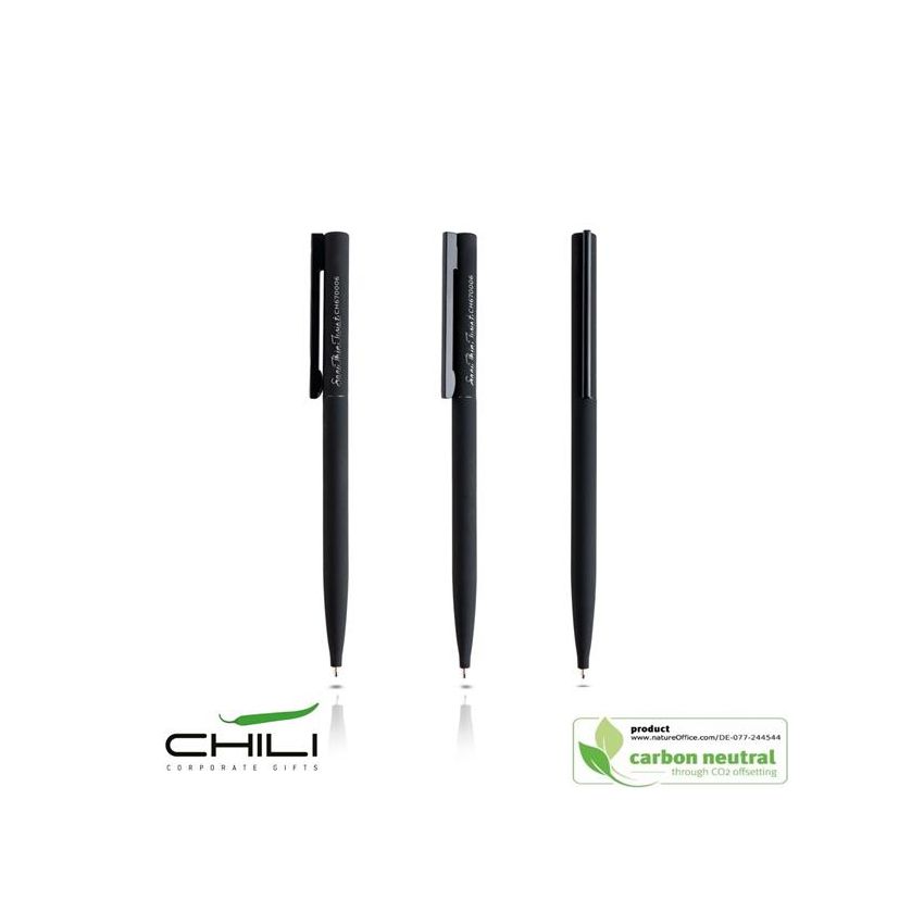Sari Thin Twist Fine Ballpoint in Recycled Stainless Steel
