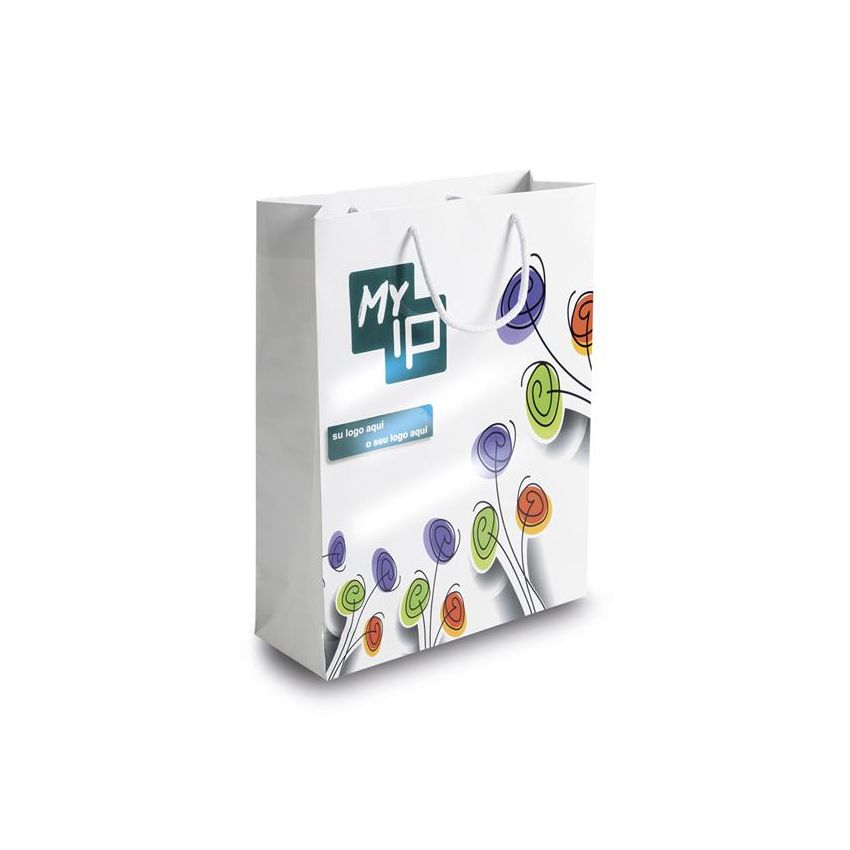 GrandBag Large Paper Sack, Vertical, Shiny