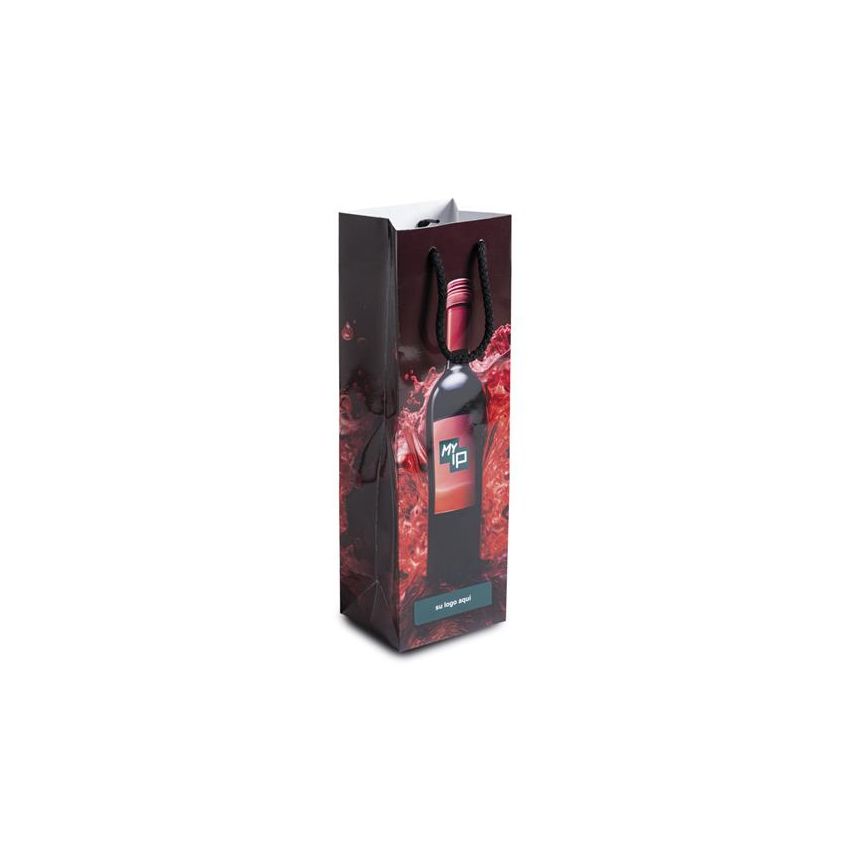 VinoBag Paper Bag, Wine Bottle, Shiny