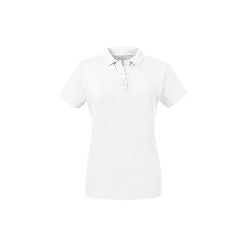 Pure Organic Polo Polo Pure Organic Ladies 215g - White