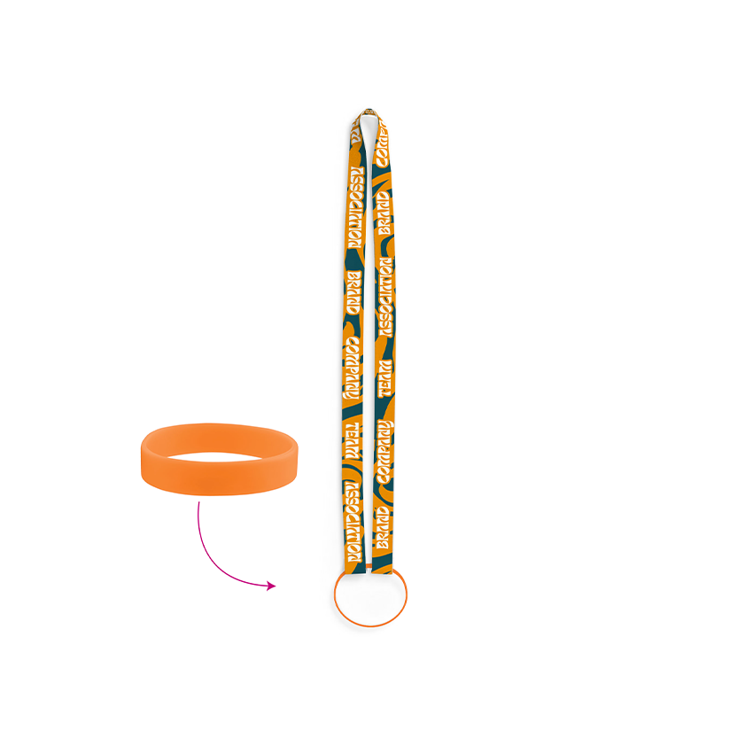 Lanyard 100% Custom CUP HOLDER