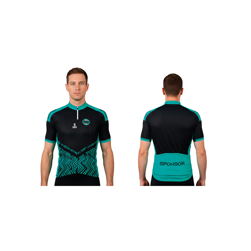 Cycling T-shirt 100% Custom AGOSTINHO, MICROPERFORATED