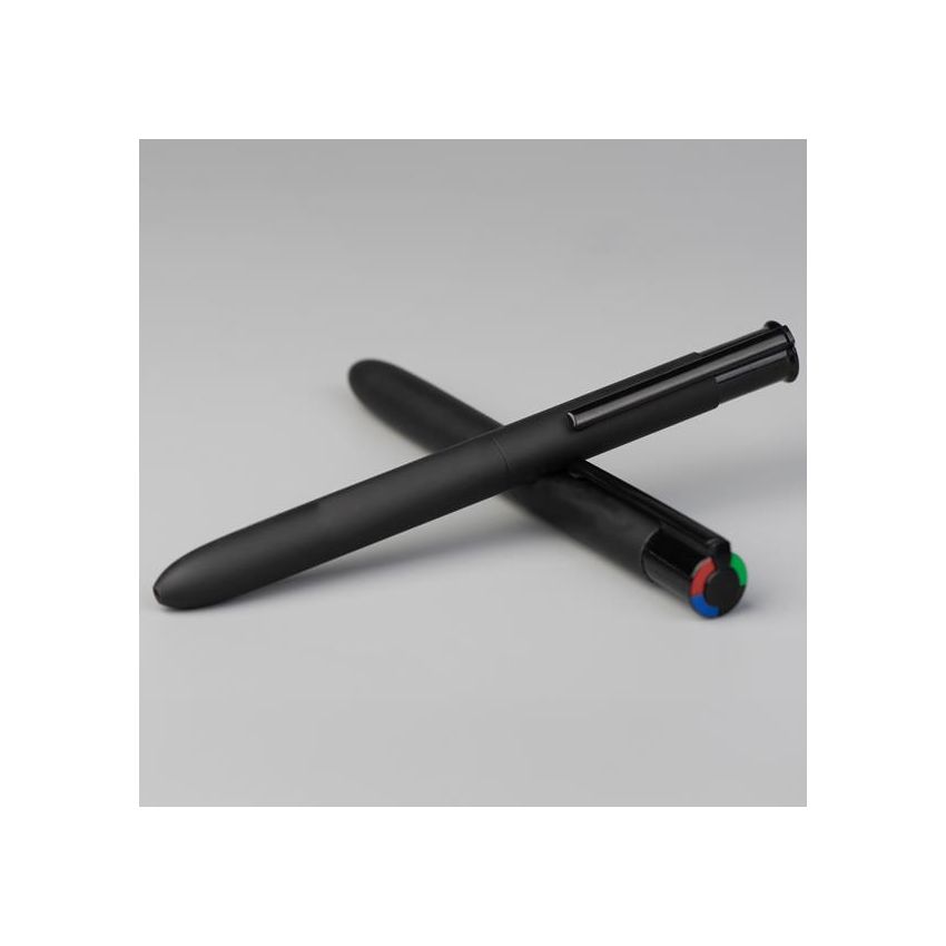 4-Colour Ballpoint Pen in Recycled Aluminium, Four-Colour Writing