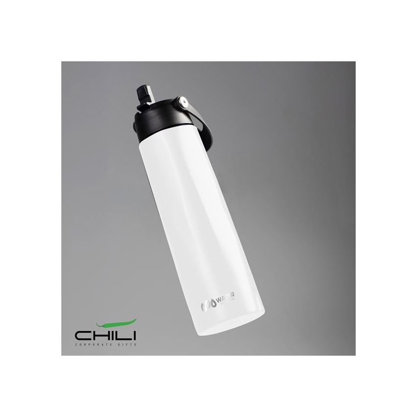 Calypso Sports Bottle Chilli 1L, with handle and straw