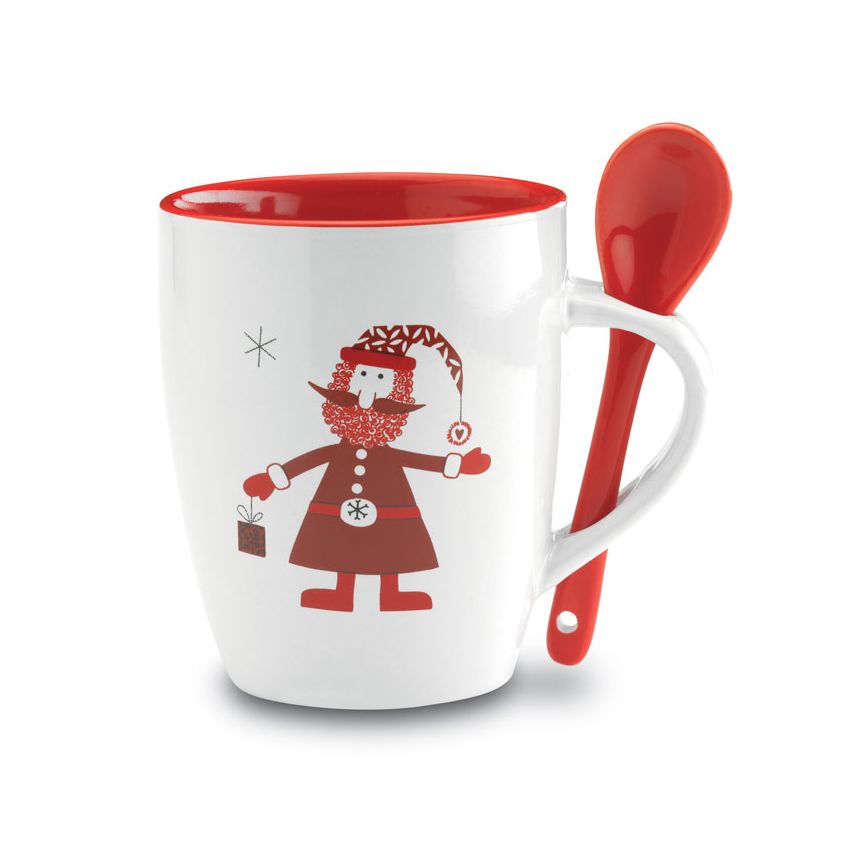 Mug with spoon 250ml