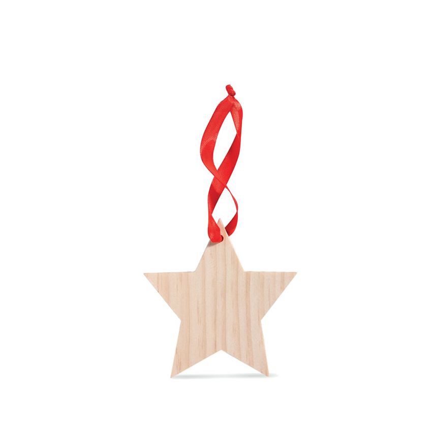 Wooden star ornament