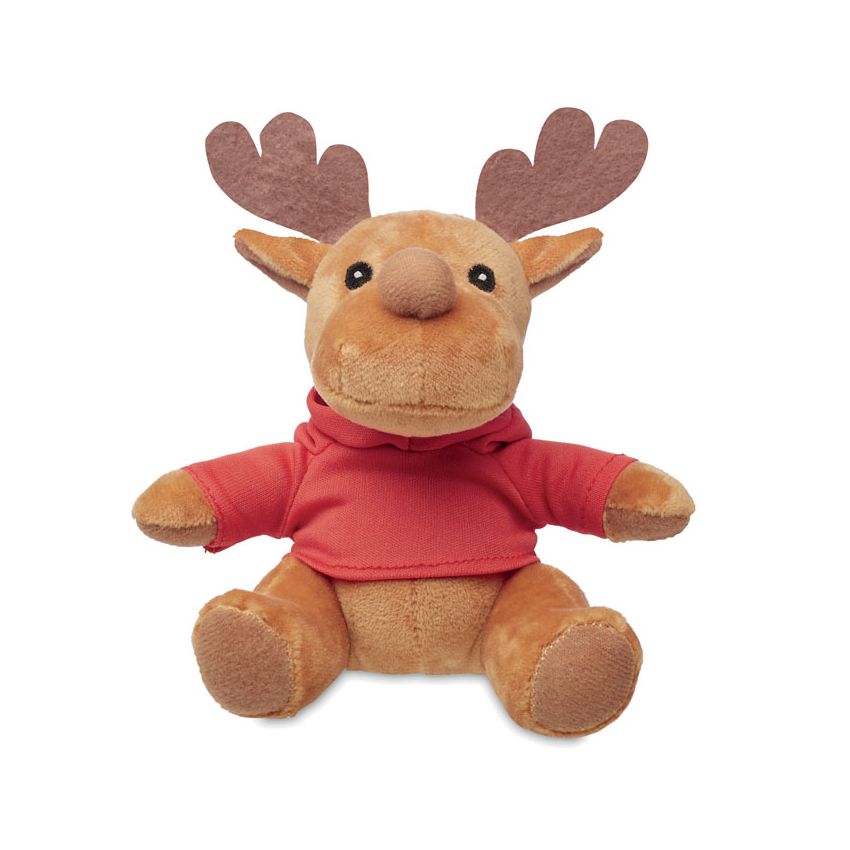 Plush reindeer with hood