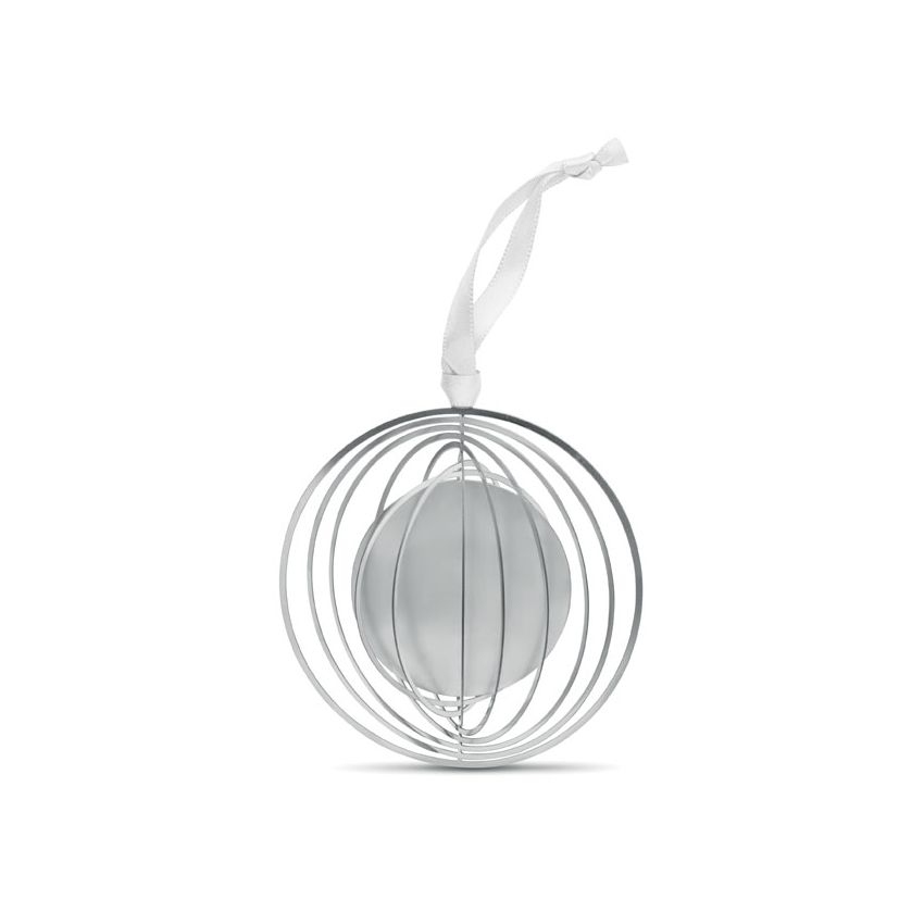 Round decoration with ribbon