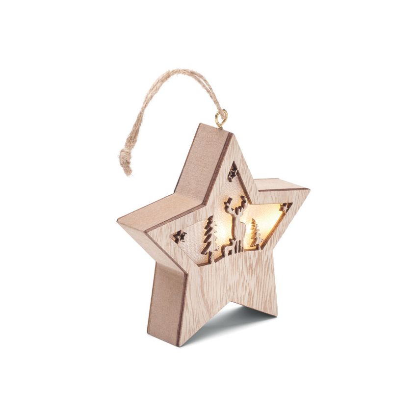 MDF star with light
