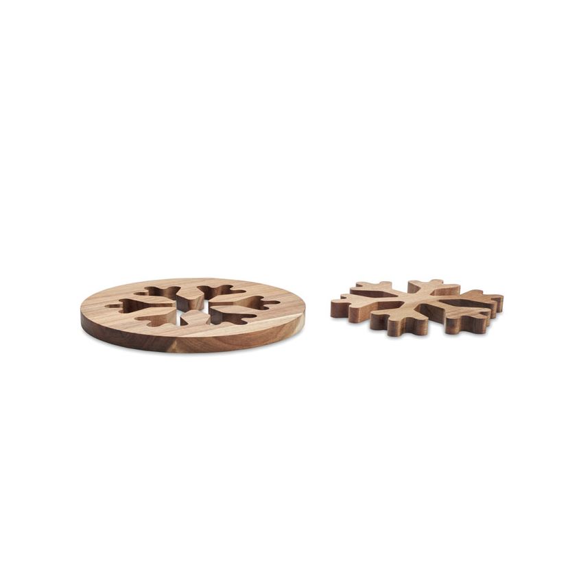 Acacia trivet set