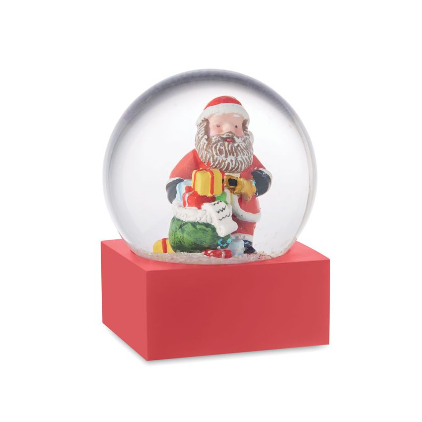 Glass snowball ornament