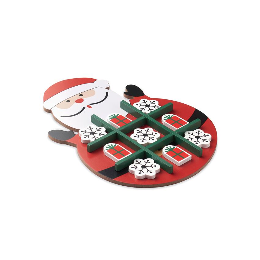 Christmas tic-tac-toe wooden
