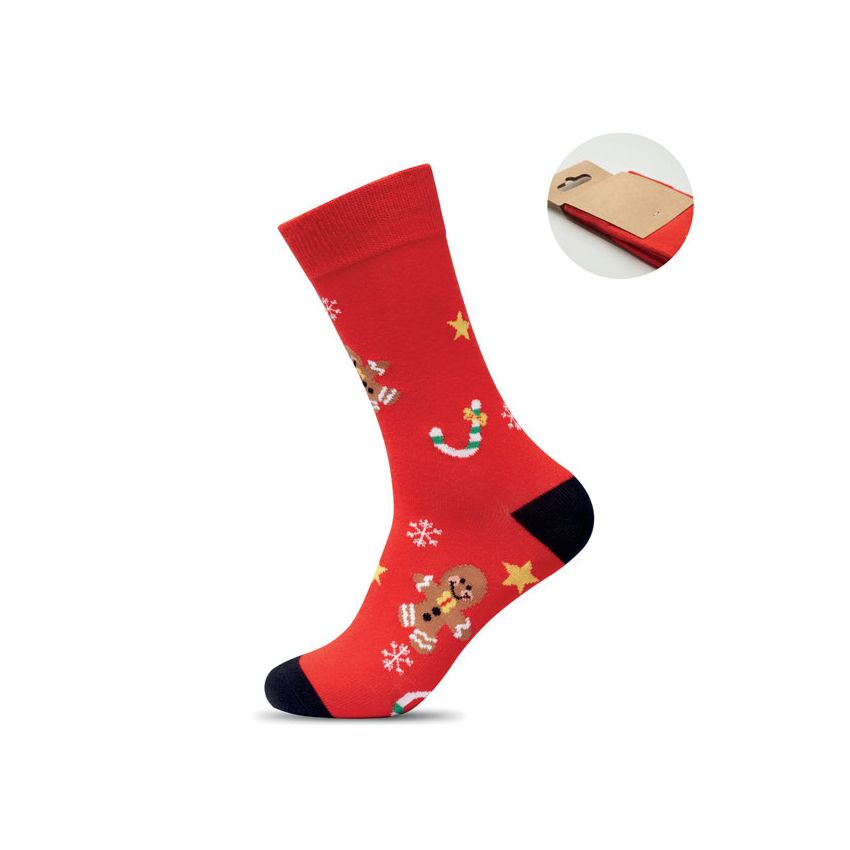 Pair of Christmas Socks M