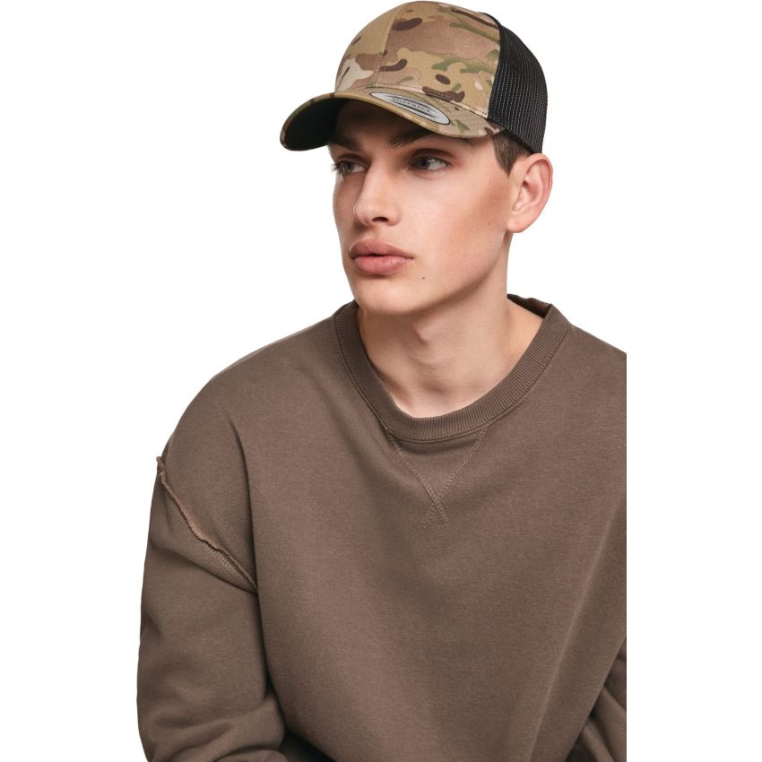 Retro Multicam Trucker Cap