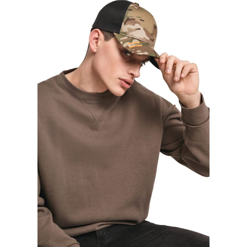 Retro Multicam Trucker Cap