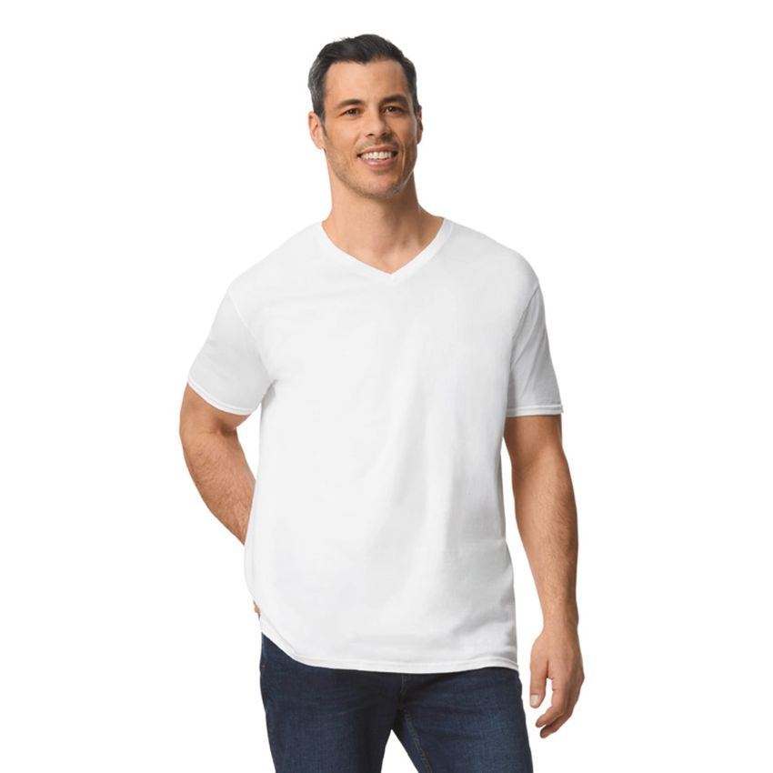 SOFT STYLE ADULT V-NECK T-SHIRT Men's V-neck T-shirt