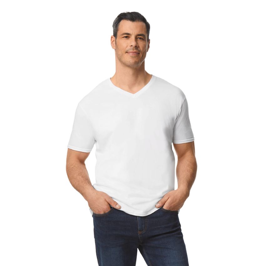 SOFT STYLE ADULT V-NECK T-SHIRT Men's V-neck T-shirt