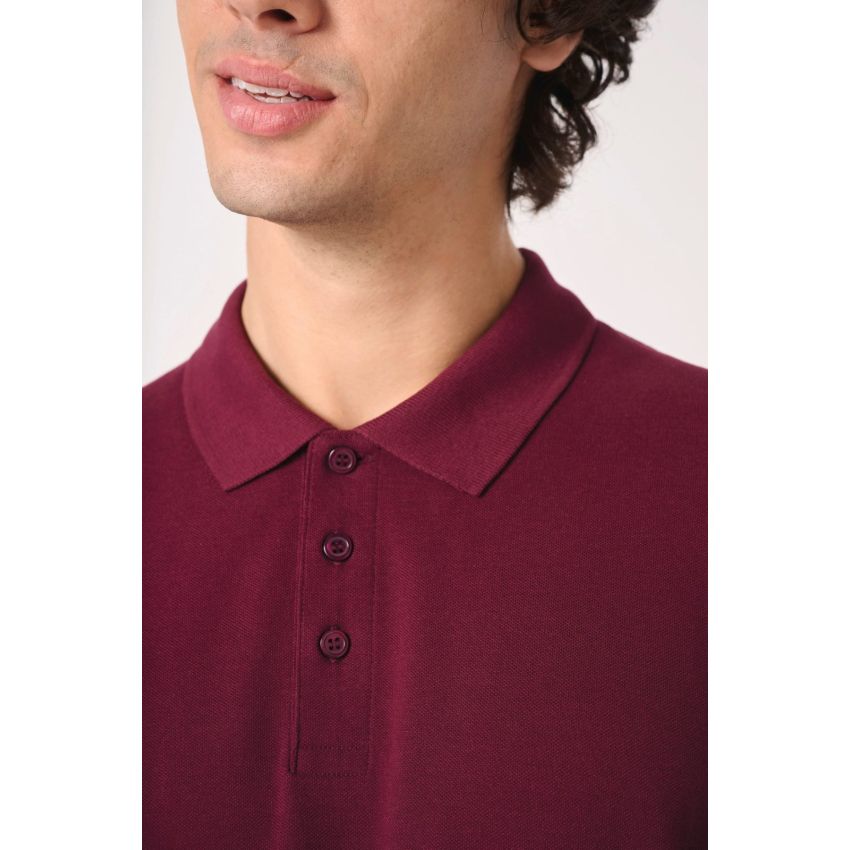 Men's piqué polo