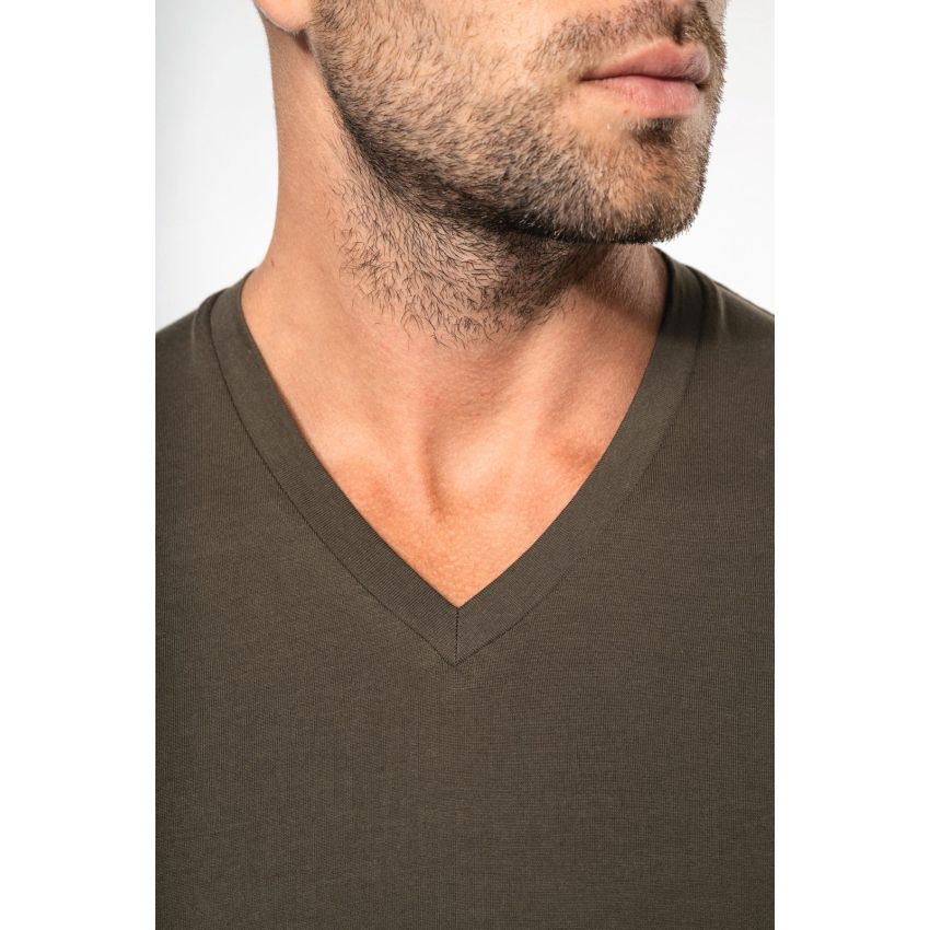 Long-sleeve V-neck T-shirt