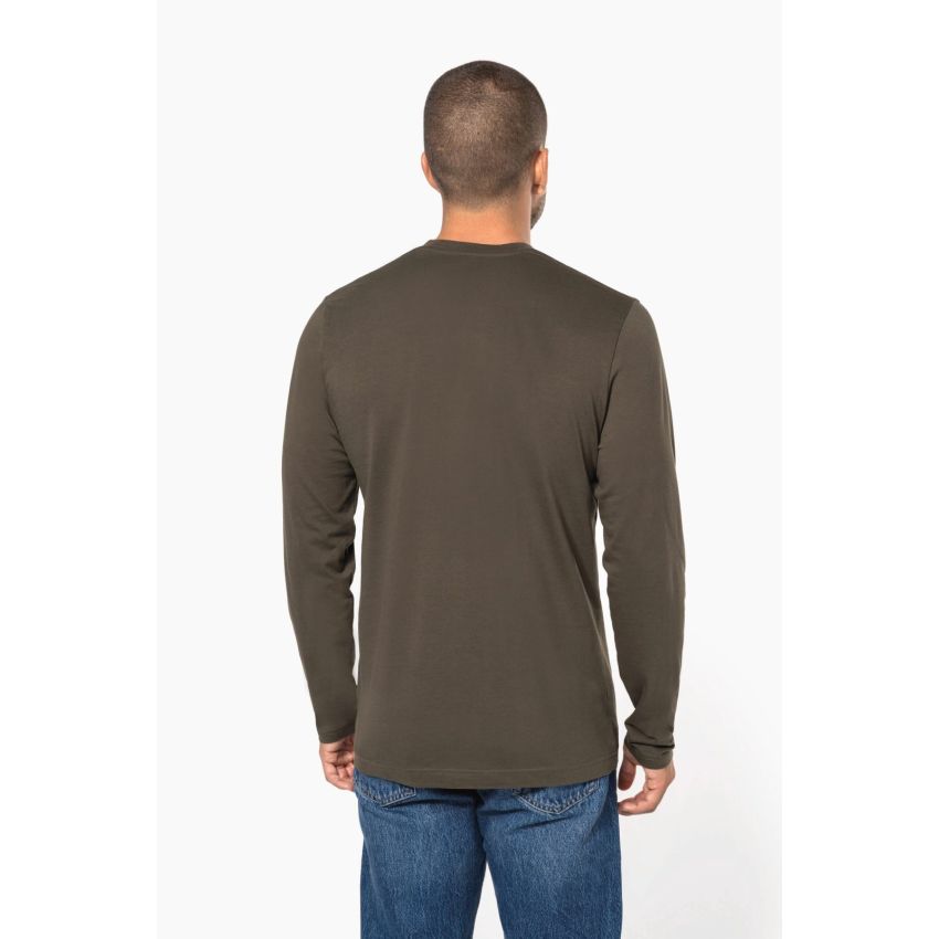Long-sleeve V-neck T-shirt