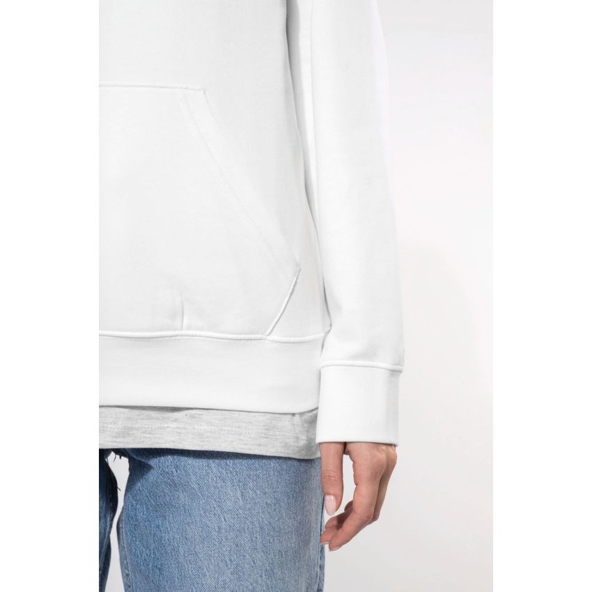 Ladies' sweatshirt with contrast hood