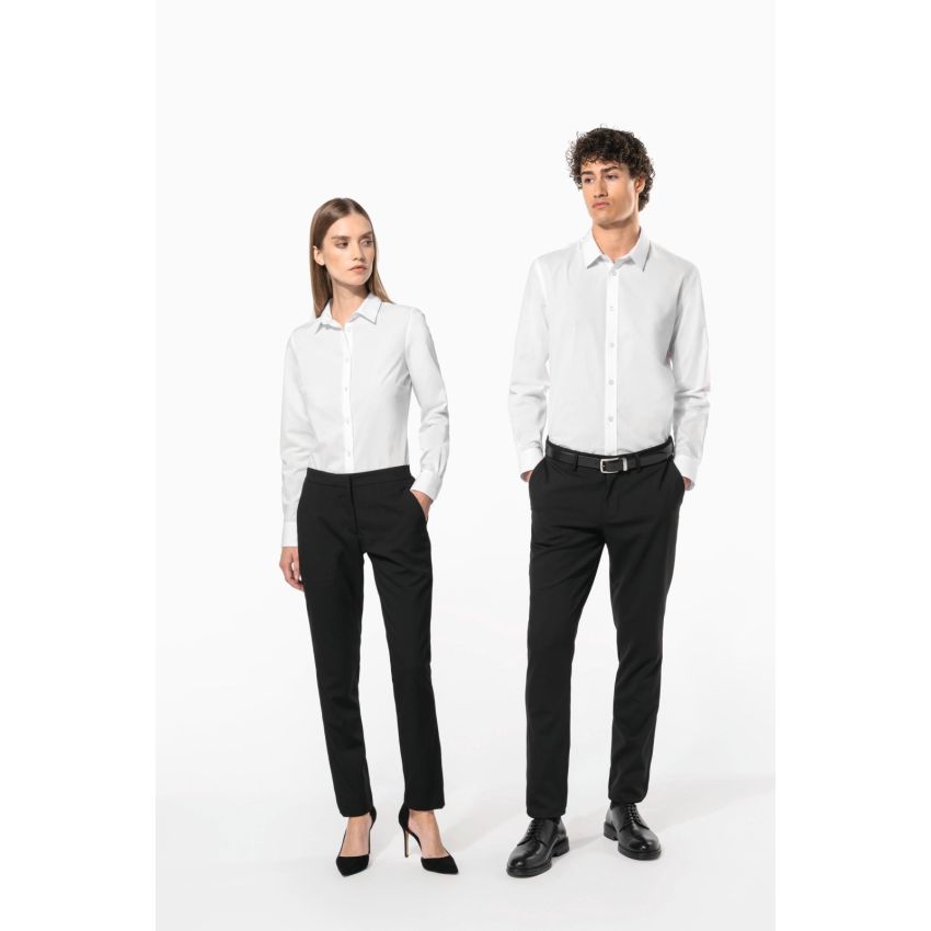 Ladies' easy-care polycotton poplin shirt