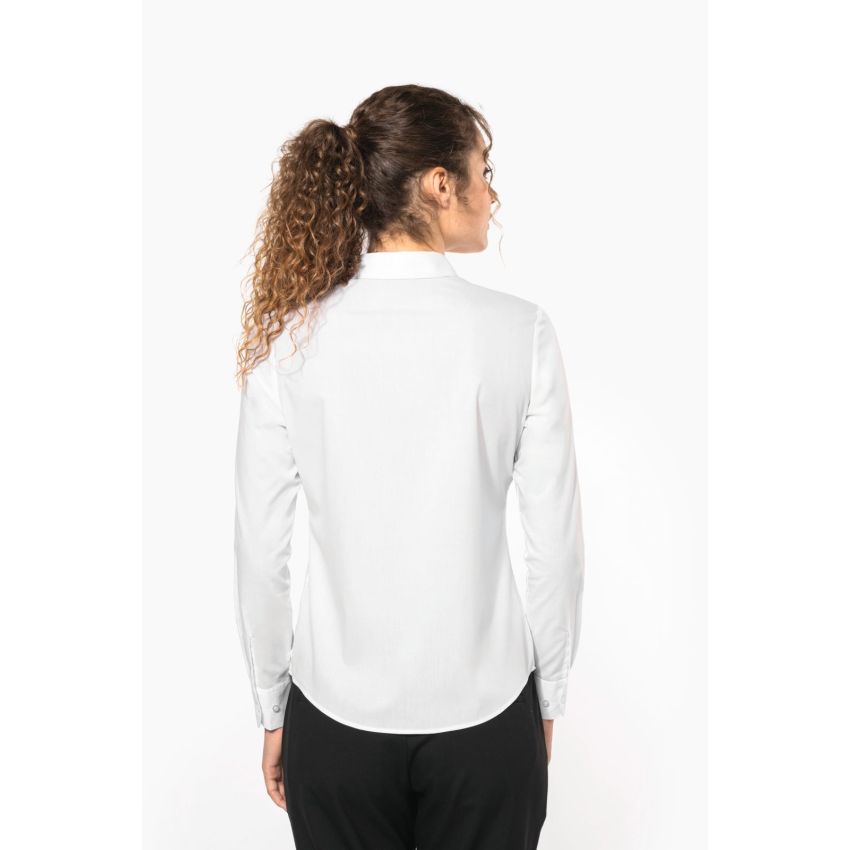 Ladies' easy-care polycotton poplin shirt