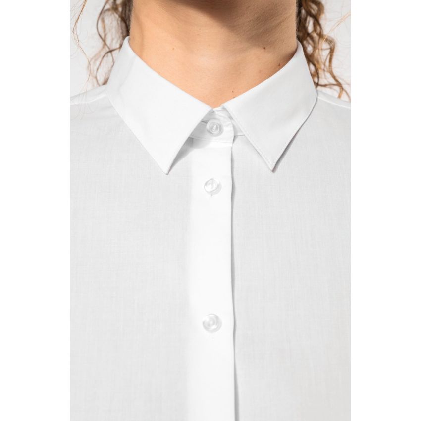 Ladies' easy-care polycotton poplin shirt