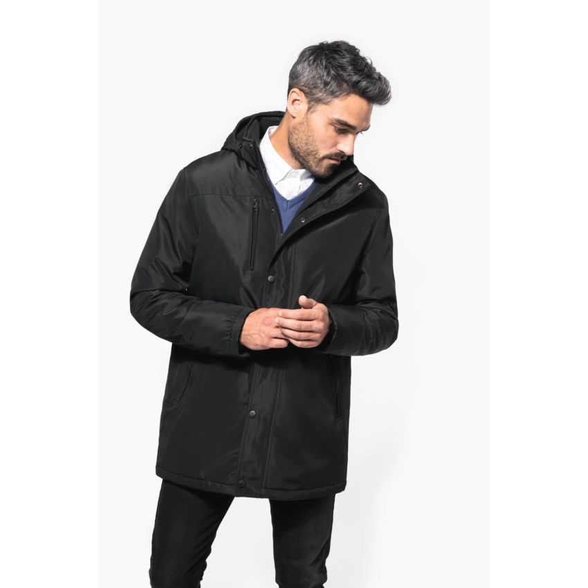 Parka with removable hood