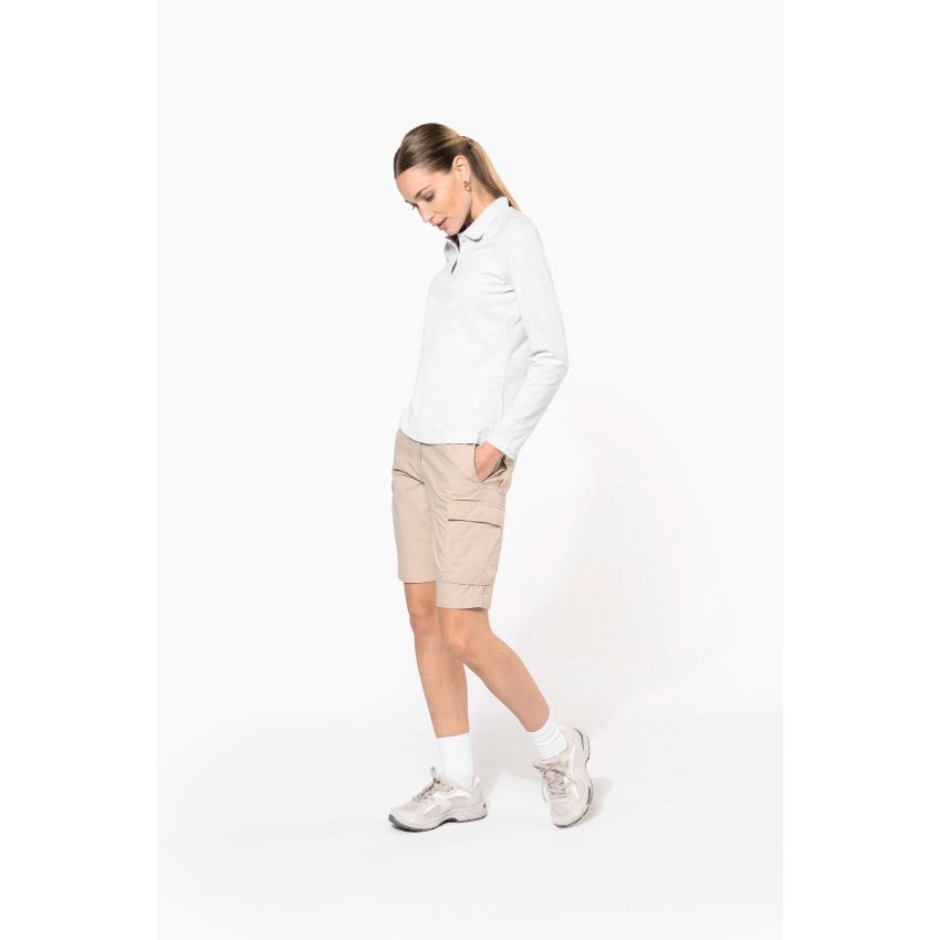Ladies' lightweight multi-pocket Bermuda shorts