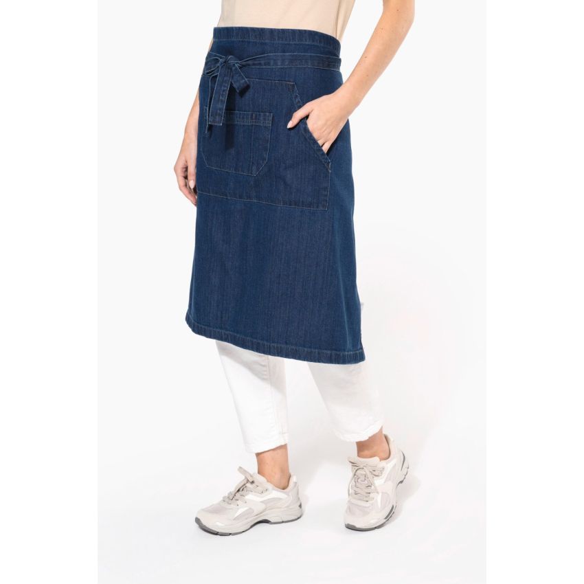 Long cotton apron