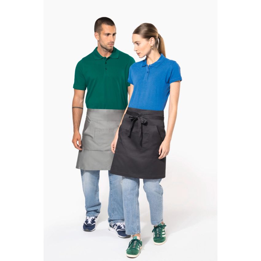 Medium length polyester/cotton apron