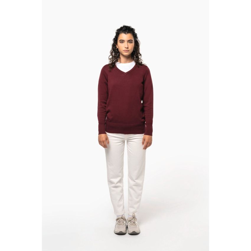 Ladies' V-neck jumper