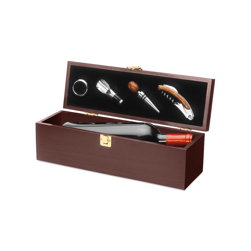 Wine box with accessories