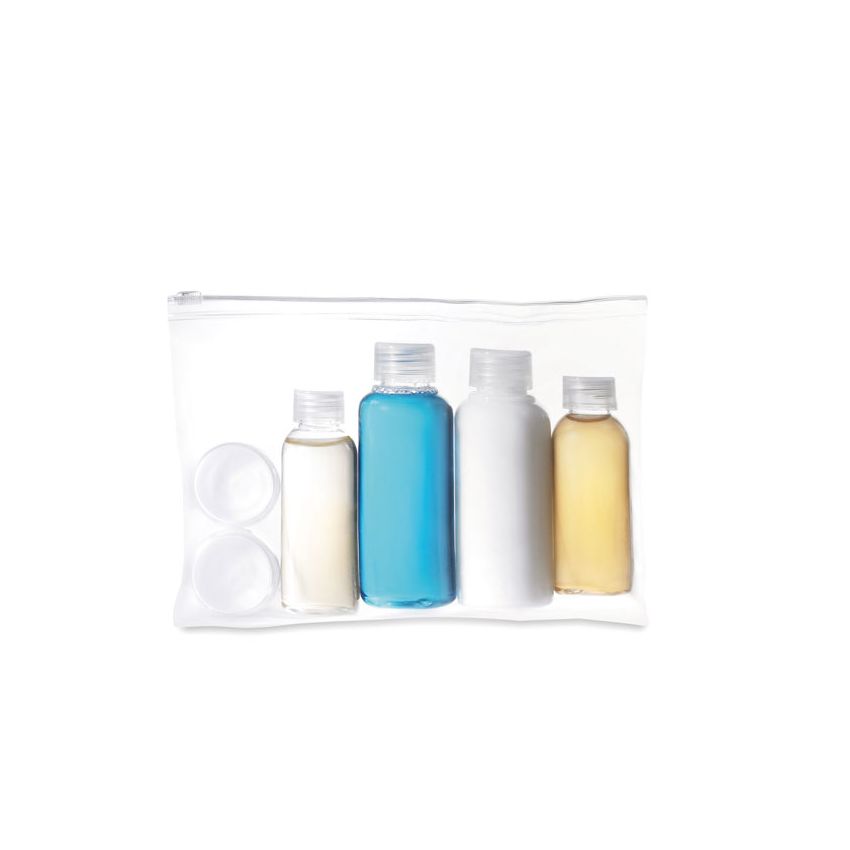 Travel bag with bottles