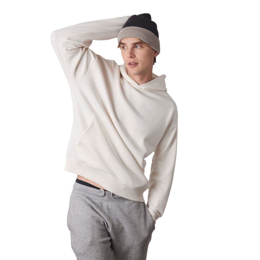 Two-tone beanie with turn-up