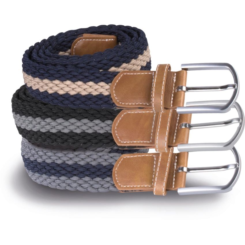 Interwoven elastic belt
