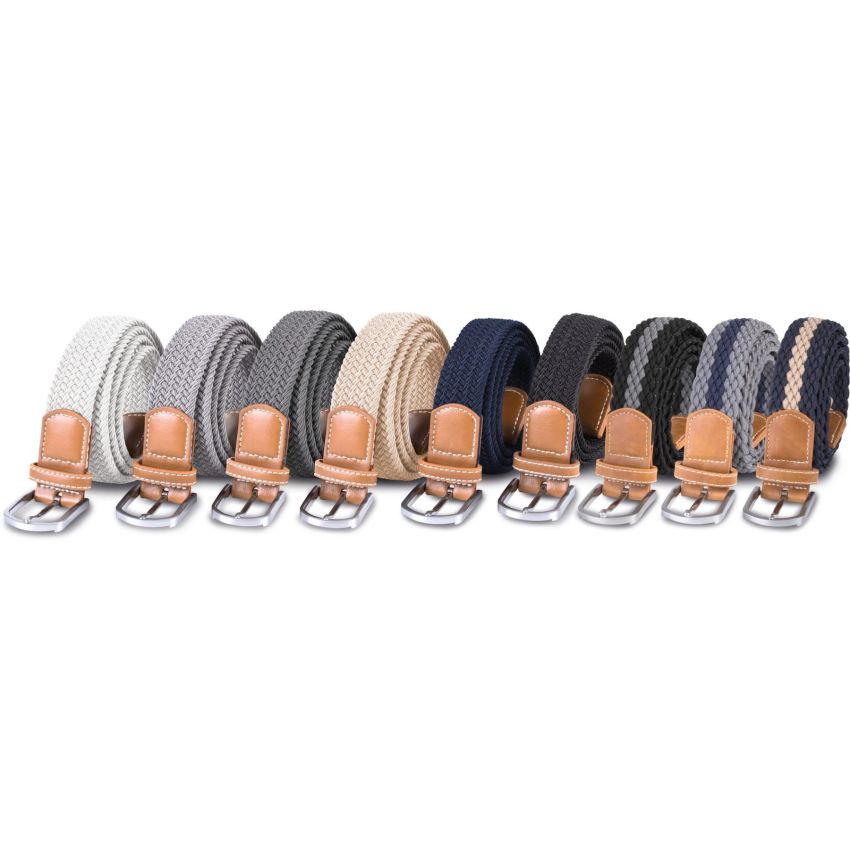 Interwoven elastic belt