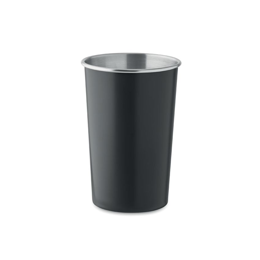 Recycled stainless steel cup