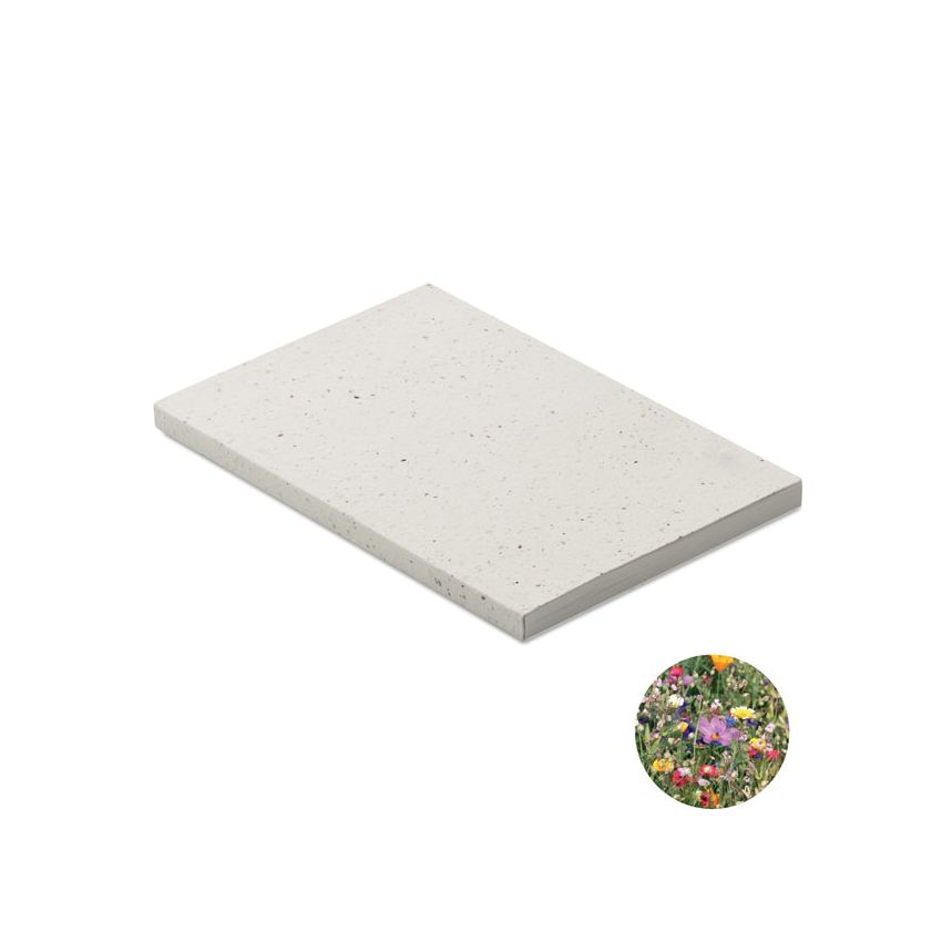 A5 pad with seed paper cover
