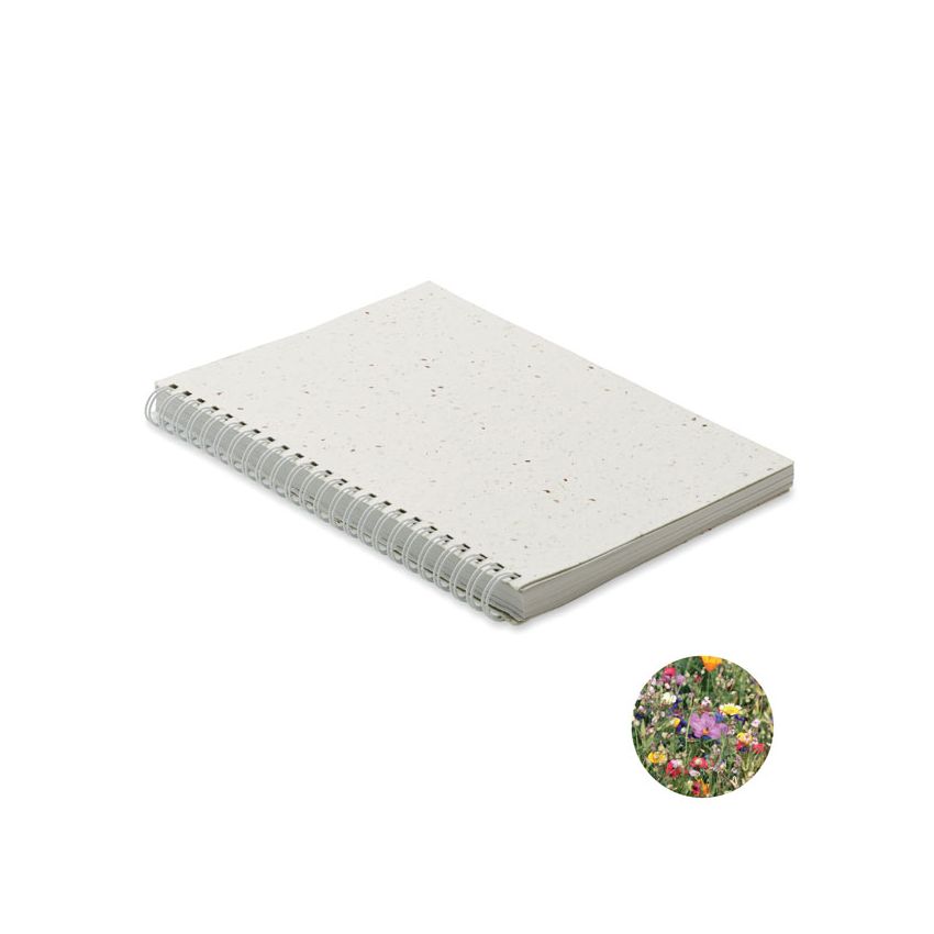 A5 pad with seed paper cover