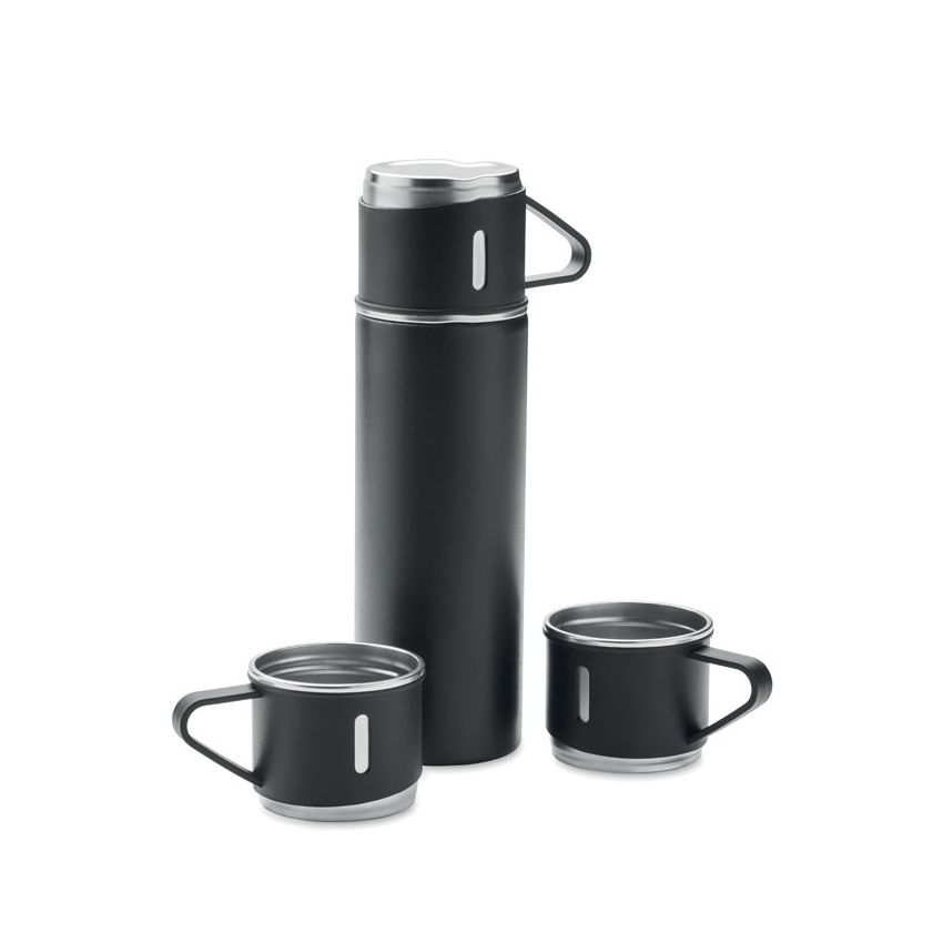 Steel bottle and mug set