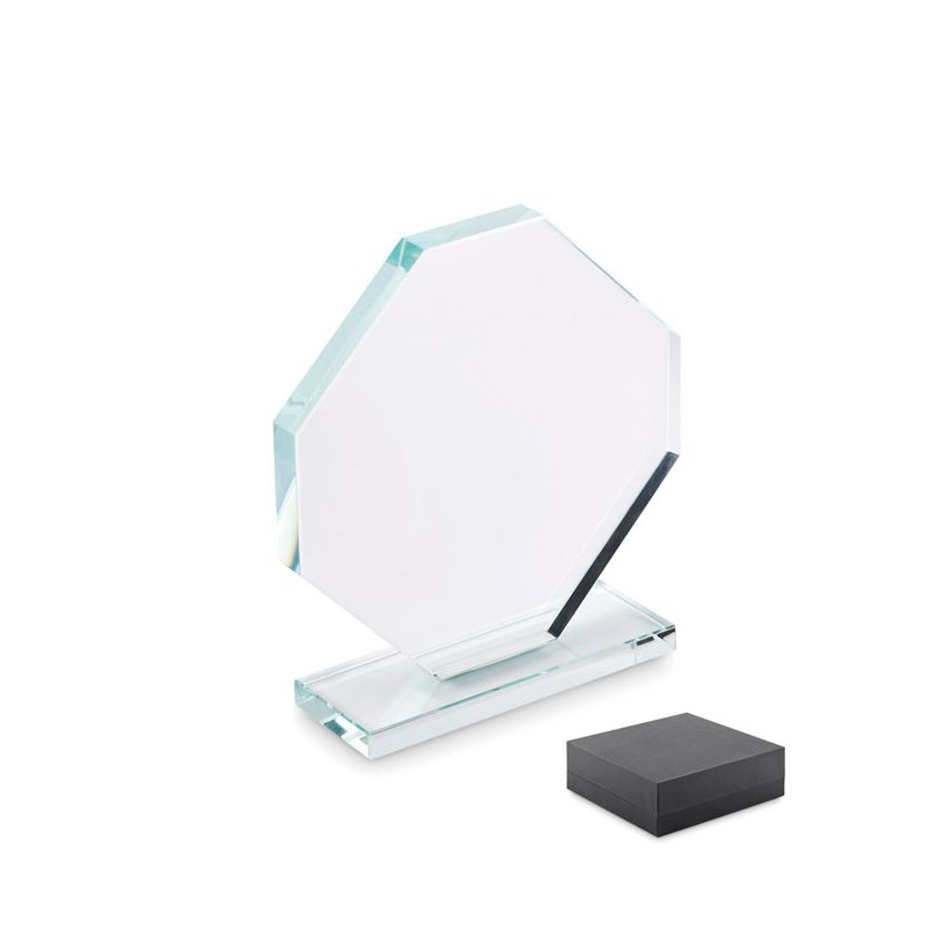Crystal trophy with box