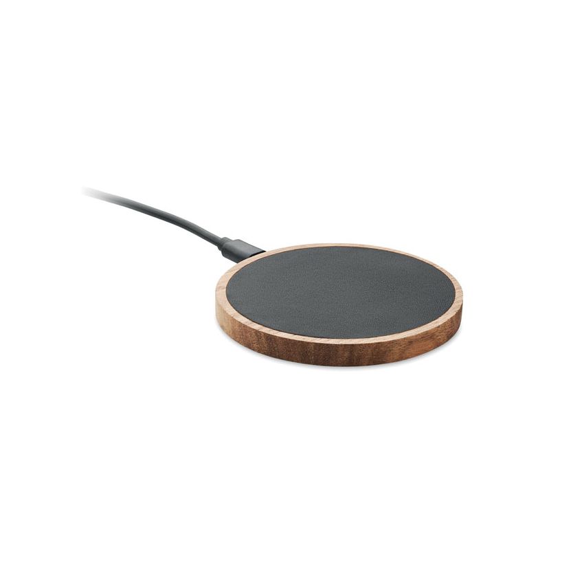 Wireless charger in acacia