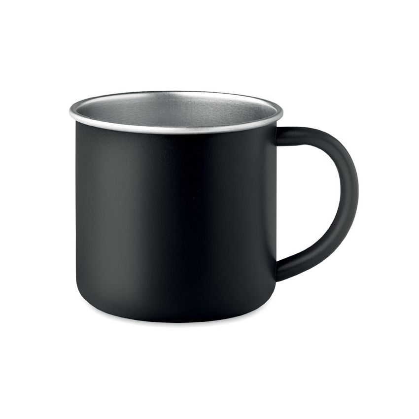 Recycled stainless steel mug
