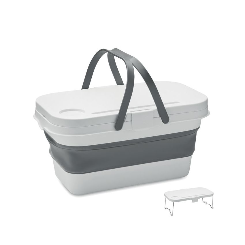 Foldable picnic basket