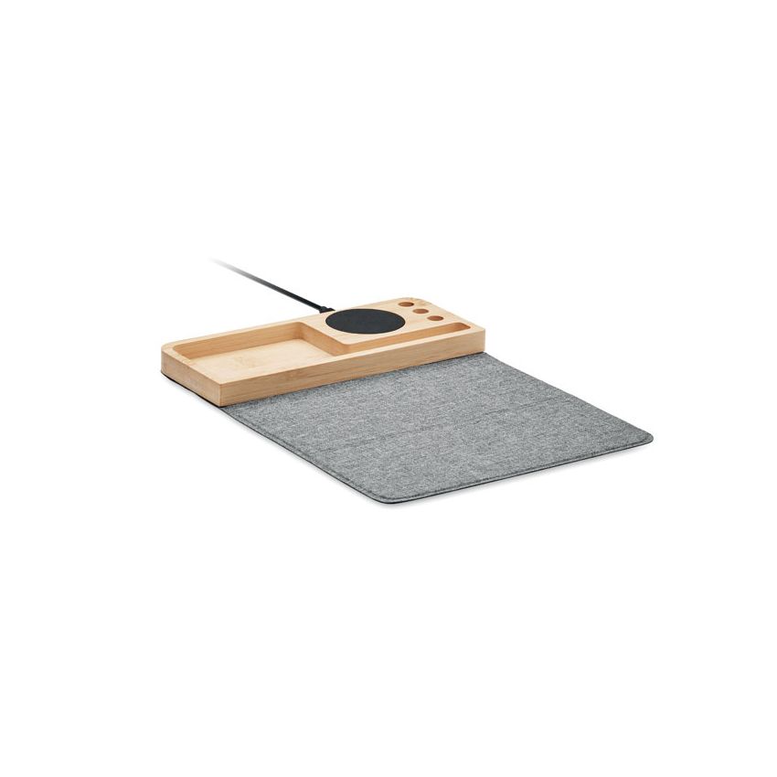 15W bamboo wireless charger