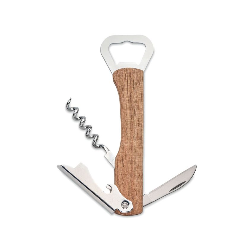 3-in-1 bamboo bottle opener