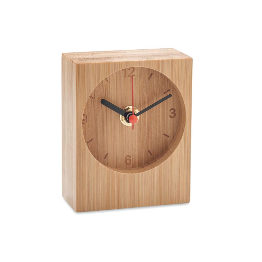 Bamboo desk clock